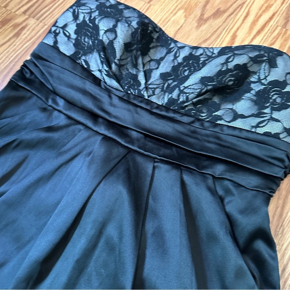 Fab’rik Ruby Rox Black Lace Bodice Strapless LBD with Pockets Size 9 (EUC) - Picture 13 of 15